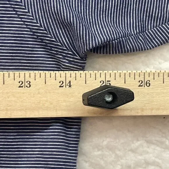 Peter Millar Shirt Mens Extra Large Blue Striped Polo Golf Crown Preppy Casual - Picture 7 of 9